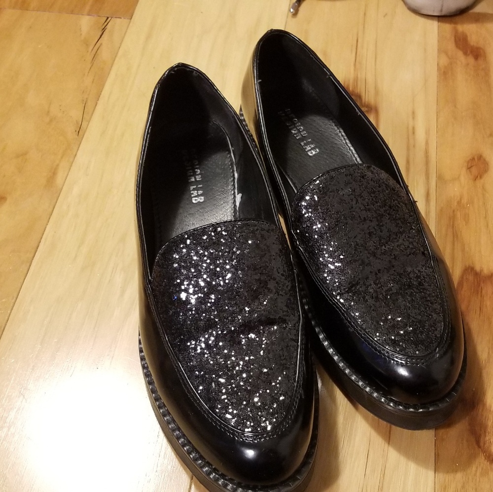 Design Lab glitter platform loafers. 38.5